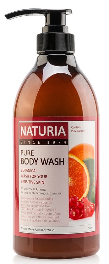 Гель для душа с клюквой и апельсином Naturia Pure Body Wash Cranberry & Orange