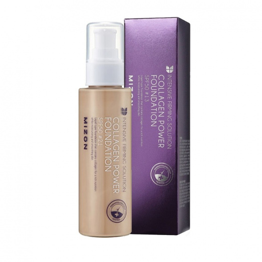 Основа тональная с коллагеном Mizon Collagen Power Foundation #21