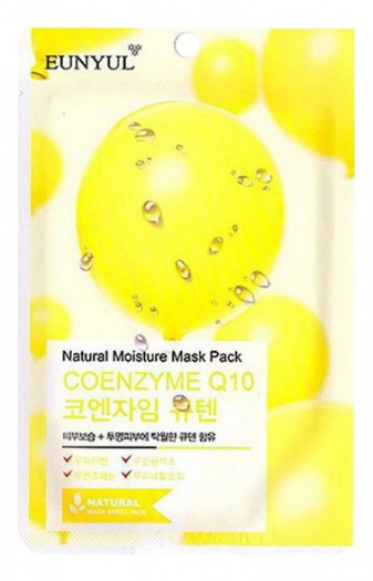 Маска тканевая с коэнзимом Q10 Eunyul Natural Moisture Mask Pack Coenzyme Q10