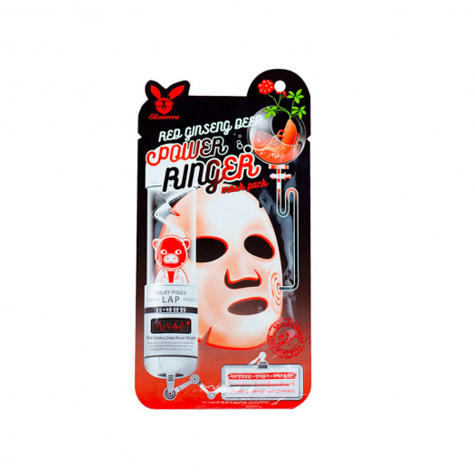 Тканевая маска с красным женьшенем Elizavecca Red gInseng Deep Power Ringer Mask Pack