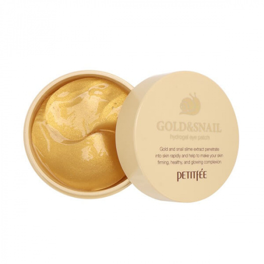 Гидрогелевые патчи для глаз с золотом и улиткой Petitfee Gold/Snail Hydrogel Eye Patch
