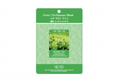 Маска тканевая зеленый чай Mijin Essence Green Tea Essence Mask 
