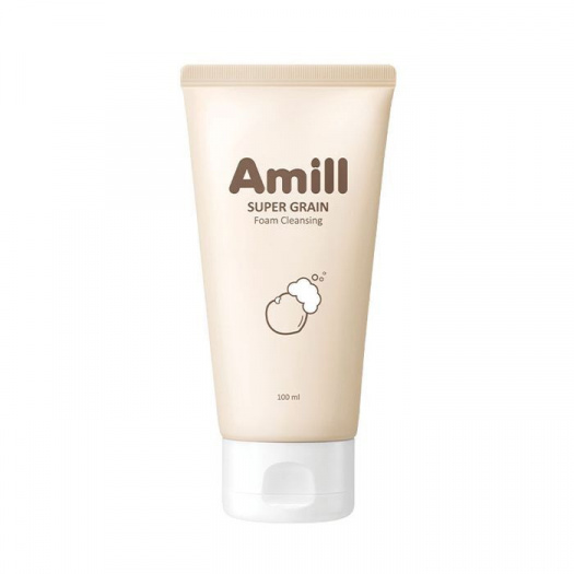 Пенка очищающая с зерновыми экстрактами Amill Super Grain Foam Cleansing