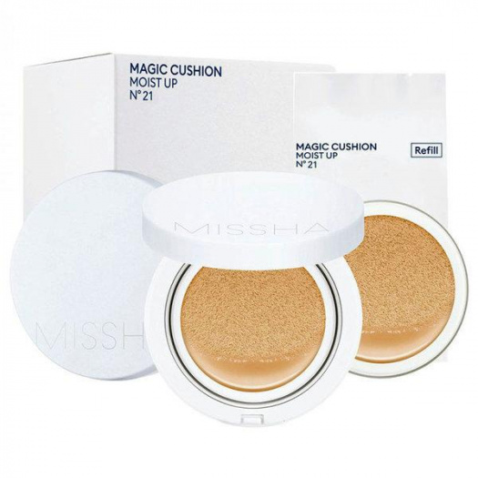 Тональный крем-кушон Missha Magic Cushion Moist Up SPF50+/PA+++ No.21 