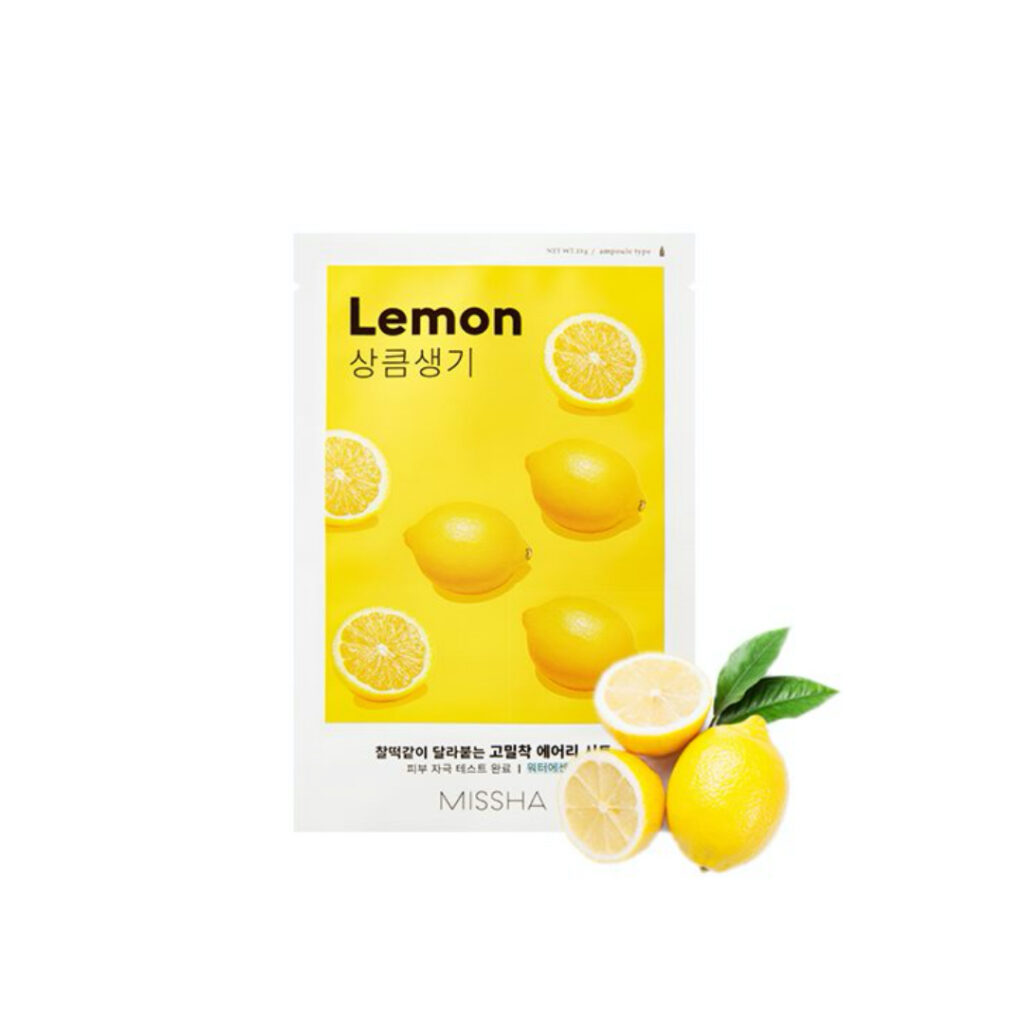 Маска для лица с экстрактом лимона Missha Airy Fit Sheet Mask Lemon