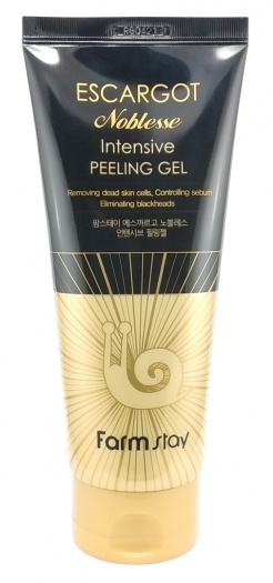 Отшелушивающий гель с муцином королевской улитки FarmStay Escargot Noblesse Intensive Peeling Gel