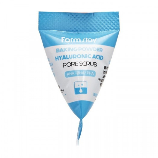 Скраб в пирамидках с содой и гиалуроновой кислотой FarmStay Baking Powder Hyaluronic Acid Pore Scrub