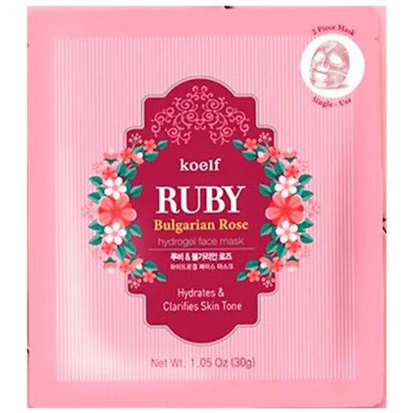 Гидрогелевая маска для лица рубин и болгарская роза Koelf Ruby & Bulgarian Rose