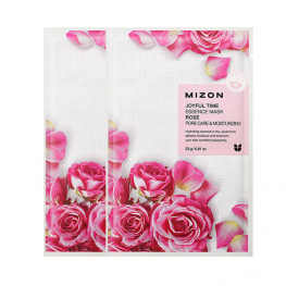 Тканевая маска с экстрактом лепестков розы Mizon Joyful Time Essence Mask Rose