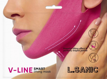 Маска-бандаж для коррекции овала лица L.Sanic V-Line Smart Lifting Mask