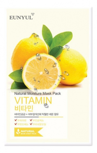 Маска тканевая с витаминами Eunyul Natural Moisture Mask Pack Vitamin