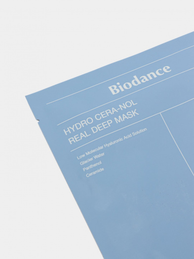 Маска восстанавливающая гидрогелевая с пантенолом и керамидами | Biodance Hydro Cera-nol Real Deep Mask