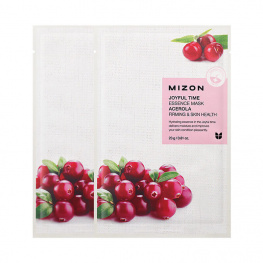 Тканевая маска с экстрактом барбадосской вишни Mizon Joyful Time Essence Mask Acerola