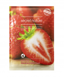 Тонизирующая маска для лица с клубникой Secret Nature Strawberry Mask Sheet Tone Up