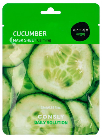 Тканевая маска с экстрактом огурца Consly Daily Solution Cucumber Mask Sheet