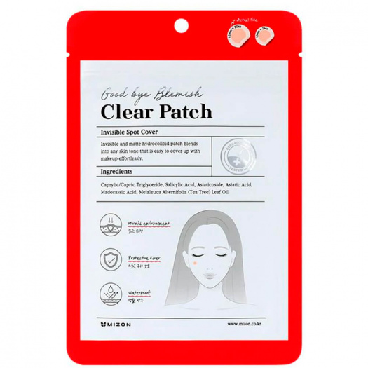 Маска-патч от воспалений с центеллой и салициловой кислотой Mizon Good Bye Blemish Clear Patch