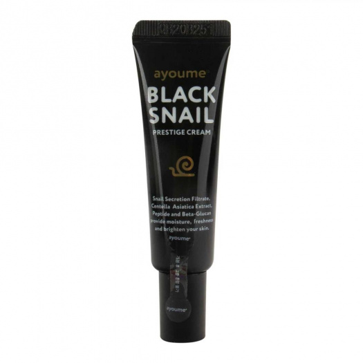 Крем для лица муцином черной улитки Ayoume Black Snail Prestige Cream