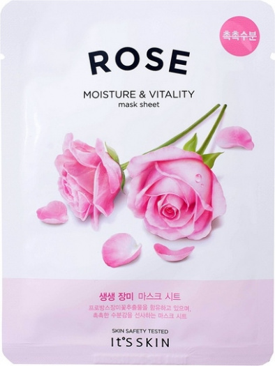 Тканевая маска укрепляющая с розой It's Skin The Fresh Rose Mask Sheet