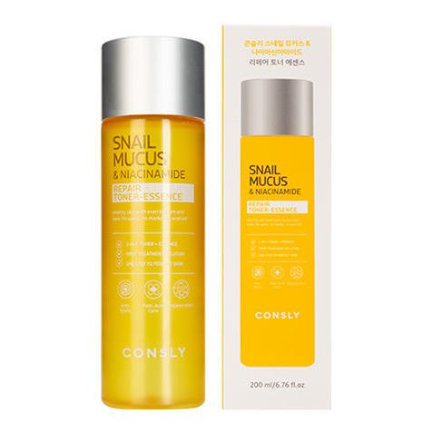 Тонер-эссенция с муцином улитки и ниацинамидом Consly Snail Mucus & Niacinamide Repair Toner-Essence