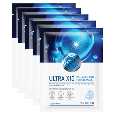 Тканевая маска с коллагеном Enough Ultra X10 Collagen Pro Marine Mask