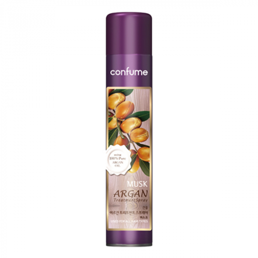 Welcos Confume Treatment Spray Argan Musk Лак для волос с аргановым маслом и запахом мускуса, 300 мл