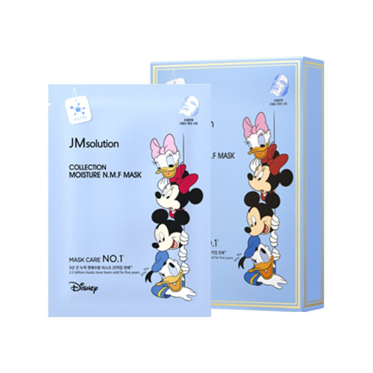 [JMSOLUTION] Тканева маска для лица увлажняющая АКВАСИЛ / ПЕПТИДЫ Jmsolution Collection Moisture N.M.F Mask, 30 мл х 10 шт.