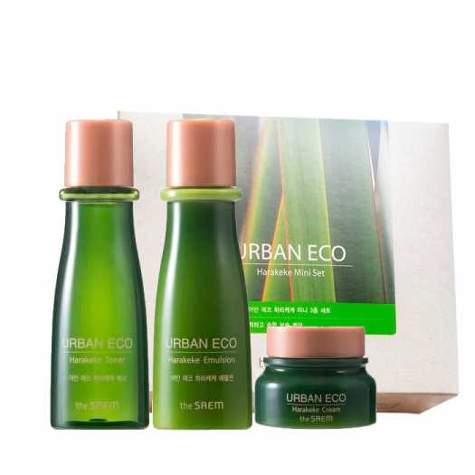 Набор с экстрактом новозеландского льна The Saem Urban Eco Harakeke Mini 3 Set 31ml*2/8ml