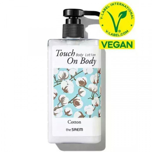 TOUCH ON BODY VEGAN Лосьон для тела с экстрактом хлопка Touch On Body Cotton Body Lotion