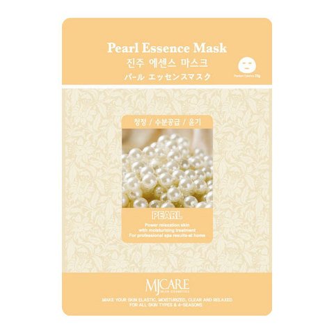 Маска тканевая жемчуг Mijin Essence Pearl Essence Mask