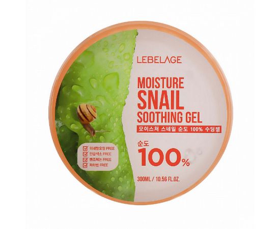 Увлажняющий успокаивающий гель с муцином улитки Lebelage Moisture Snail Purity 100% Soothing Gel