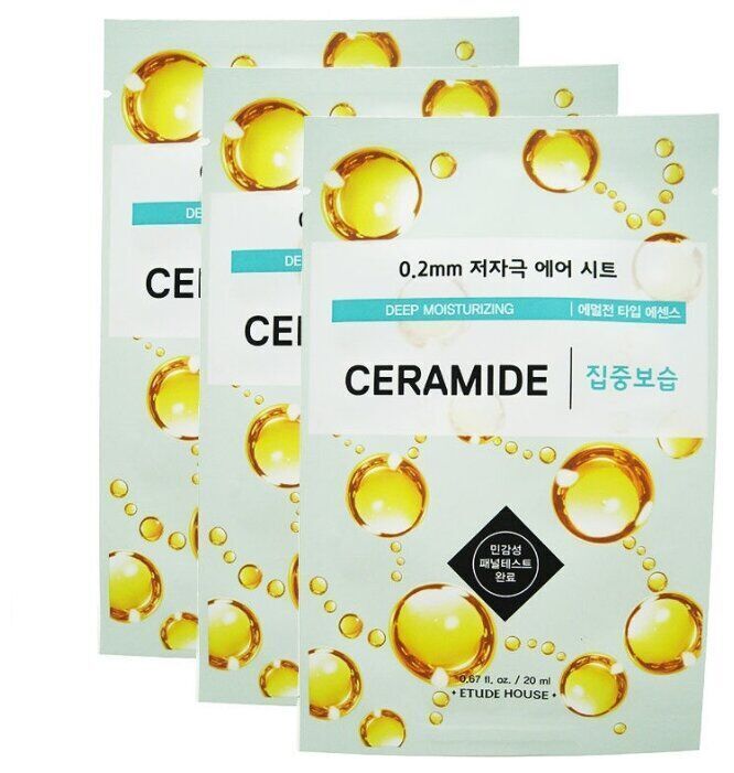 Тканевая маска c керамидами Etude House Therapy Air Mask Ceramide Deep Moisturizing