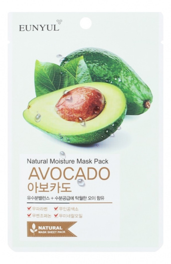 Маска тканевая с экстрактом авокадо Eunyul Natural Moisture Mask Pack Avocado