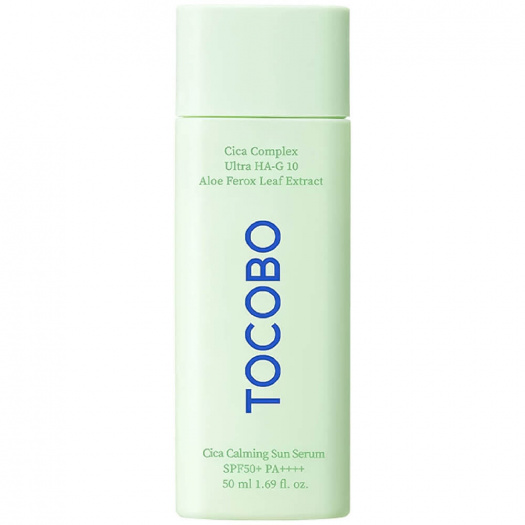 Сыворотка cолнцезащитная для лица с экстрактом центеллы 50ml  | TOCOBO Cica Calming Sun Serum SPF50+ PA++++ 50ml