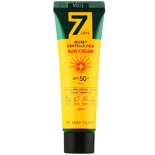 Солнцезащитный крем с центеллой May Island 7 Days Secret Centella Cica Sun Cream Spf 50+