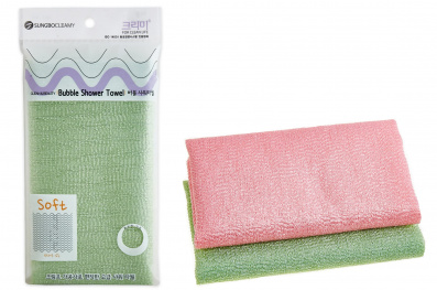 Мочалка для душа 28х100 Sung Bo Cleamy Bubble Shower Towel 