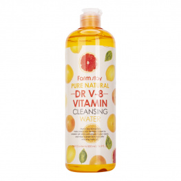 Очищающая вода с витаминами FarmStay Pure Natural Dr V-8 Vitamin Cleansing Water