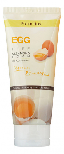 Очищающая пенка с яичным экстрактом FarmStay Egg Pure Cleansing Foam