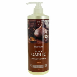 Бальзам для волос с чёрным чесноком Deoproce Rinse Black Garlic Intensive Energy 