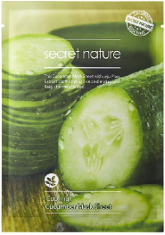 Освежающая маска для лица с огурцом Secret Nature Cucumber Mask Sheet Cooling