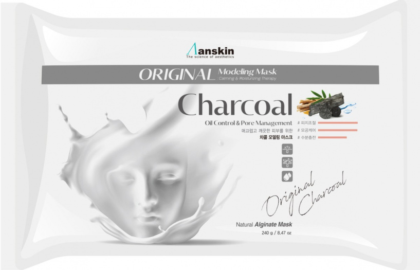 Маска альгинатная Anskin Original Charcoal Modeling Mask Refill
