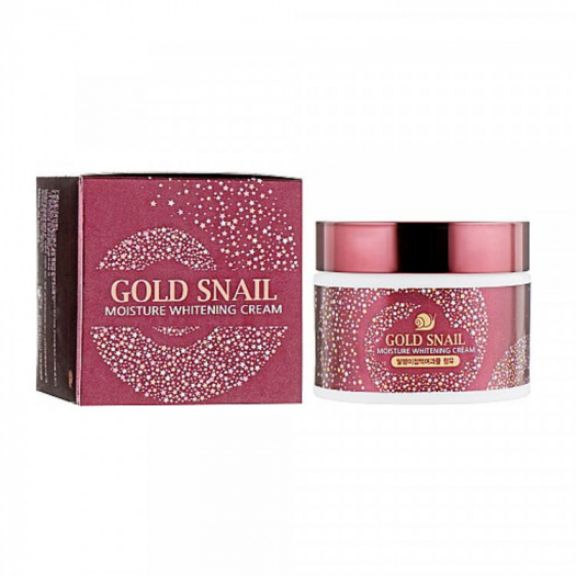 Крем для лица с муцином улитки Enough Gold Snail Moisture Whitening Cream