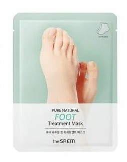 Маска для ног The Saem Pure Natural Foot Treatment Mask 8g*2