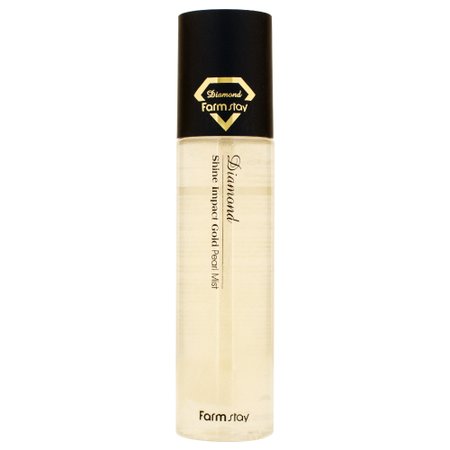 Увлажняющий мист с эффектом золотистого сияния FarmStay Diamond Shine Impact Gold Pearl Mist