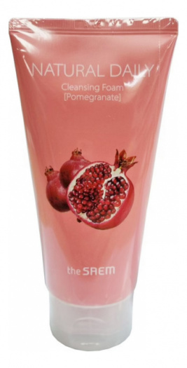 Пенка с гранатом The Saem Natural Daily Cleansing Foam Pomegranate