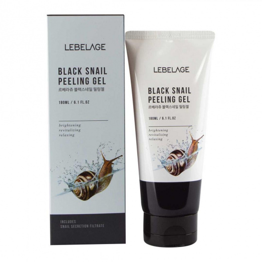 Отшелушивающий гель с муцином улитки Lebelage Black Snail Peeling Gel