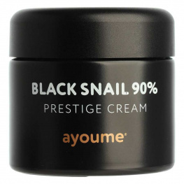 Крем для лица с муцином черной улитки 90% Ayoume Black Snail Prestige Cream