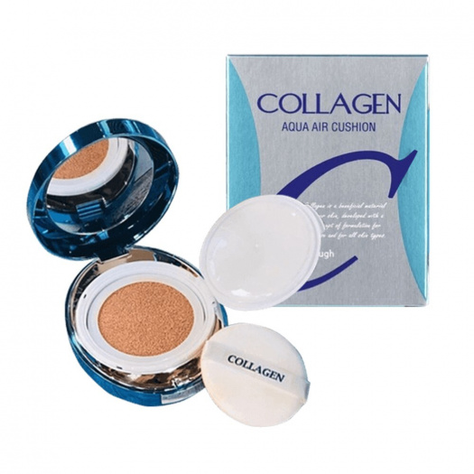 Кушон тональный увлажняющий с коллагеном Enough Collagen Aqua Air Cushion #21