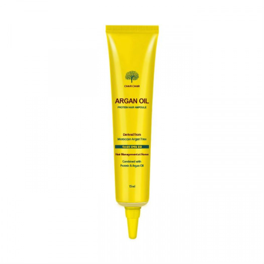 Сыворотка для волос восстанавливающая аргановая Char Char Argan Oil Protein Hair Ampoule