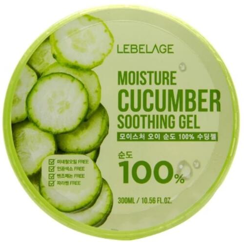Увлажняющий успокаивающий гель с огурцом Lebelage Moisture Cucumber Purity 100% Soothing Gel
