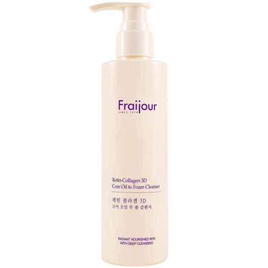 Гидрофильное масло-пенка для лица с коллагеном и ретинолом Fraijour Retin-Collagen 3D Core Oil to Foam Cleanser